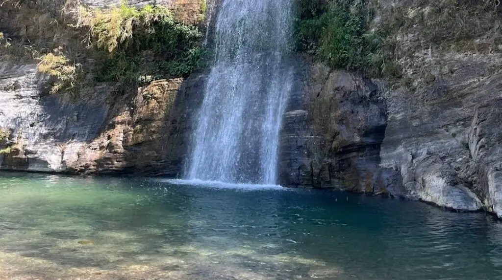 An Enigmatic Indian Pool formed at the base of Dhokaney Waterfall